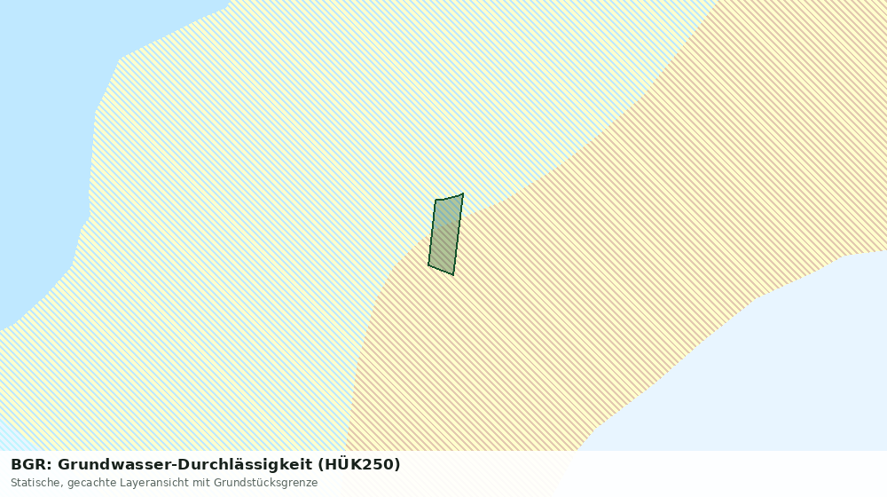Statische Kartenansicht: BGR: Grundwasser-Durchlässigkeit (HÜK250)