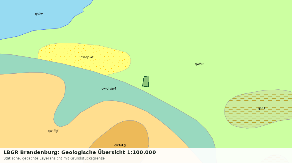 Statische Kartenansicht: LBGR Brandenburg: Geologische Übersicht 1:100.000