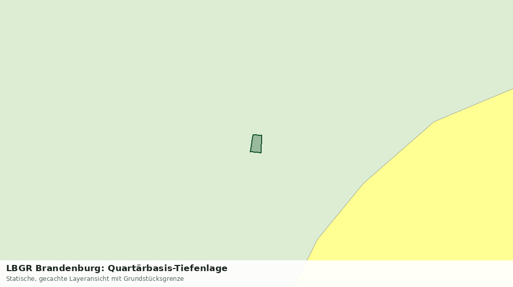 Statische Kartenansicht: LBGR Brandenburg: Quartärbasis-Tiefenlage