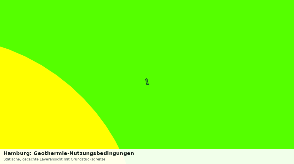 Statische Kartenansicht: Hamburg: Geothermie-Nutzungsbedingungen