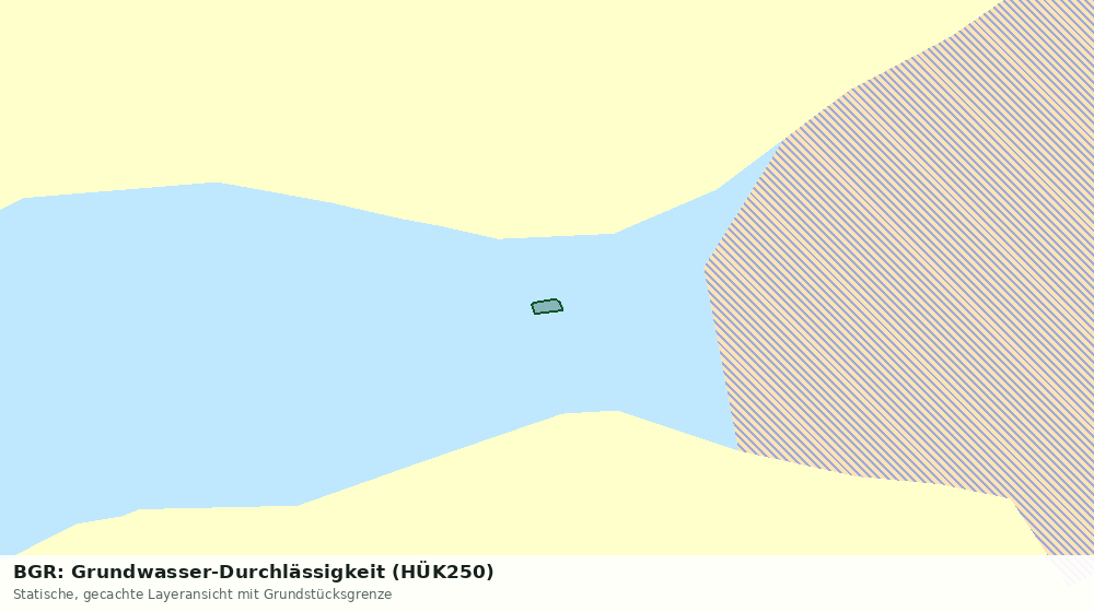 Statische Kartenansicht: BGR: Grundwasser-Durchlässigkeit (HÜK250)