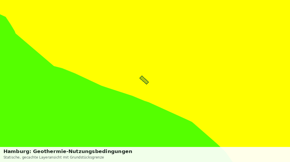 Statische Kartenansicht: Hamburg: Geothermie-Nutzungsbedingungen