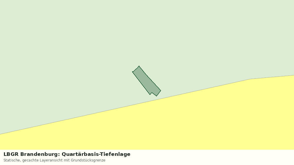 Statische Kartenansicht: LBGR Brandenburg: Quartärbasis-Tiefenlage
