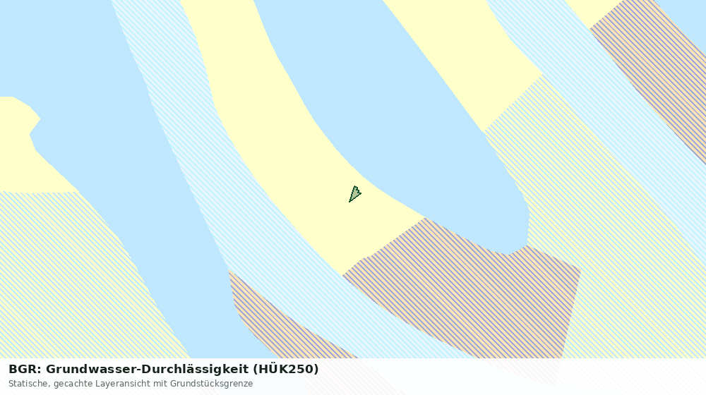 Statische Kartenansicht: BGR: Grundwasser-Durchlässigkeit (HÜK250)