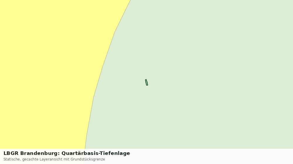 Statische Kartenansicht: LBGR Brandenburg: Quartärbasis-Tiefenlage