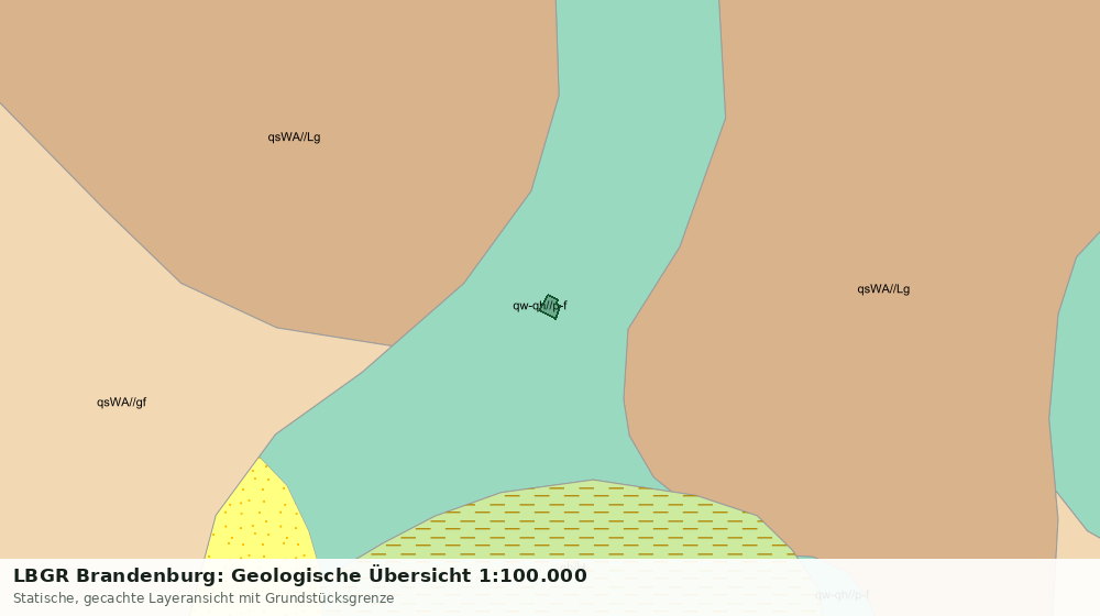 Statische Kartenansicht: LBGR Brandenburg: Geologische Übersicht 1:100.000