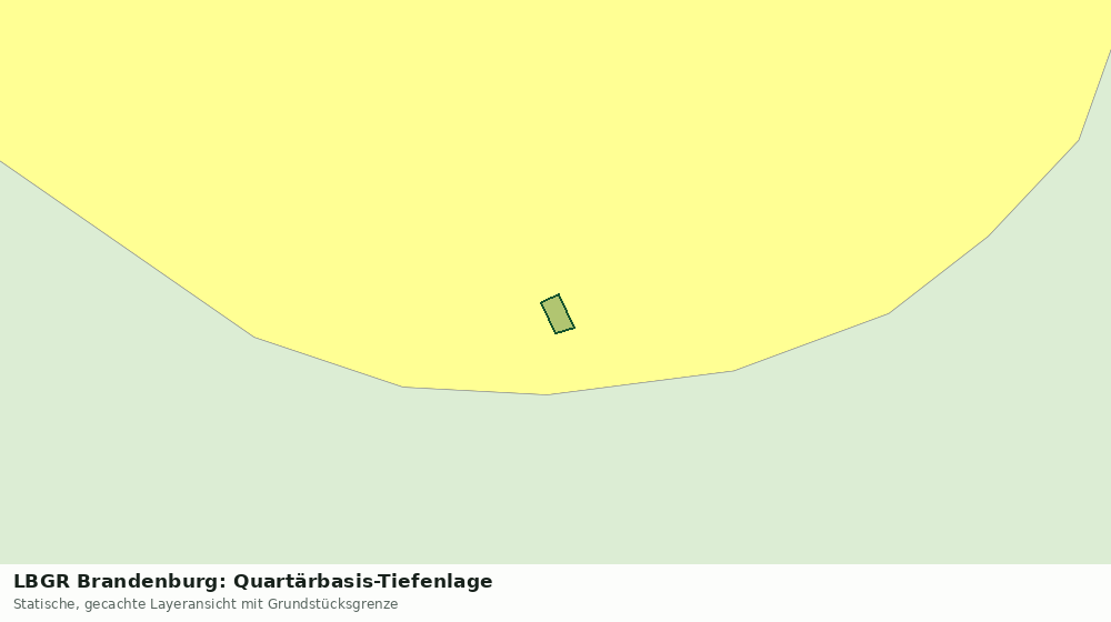 Statische Kartenansicht: LBGR Brandenburg: Quartärbasis-Tiefenlage
