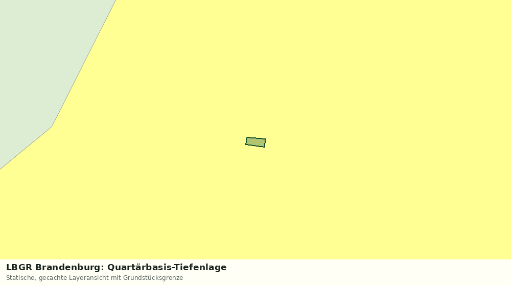 Statische Kartenansicht: LBGR Brandenburg: Quartärbasis-Tiefenlage