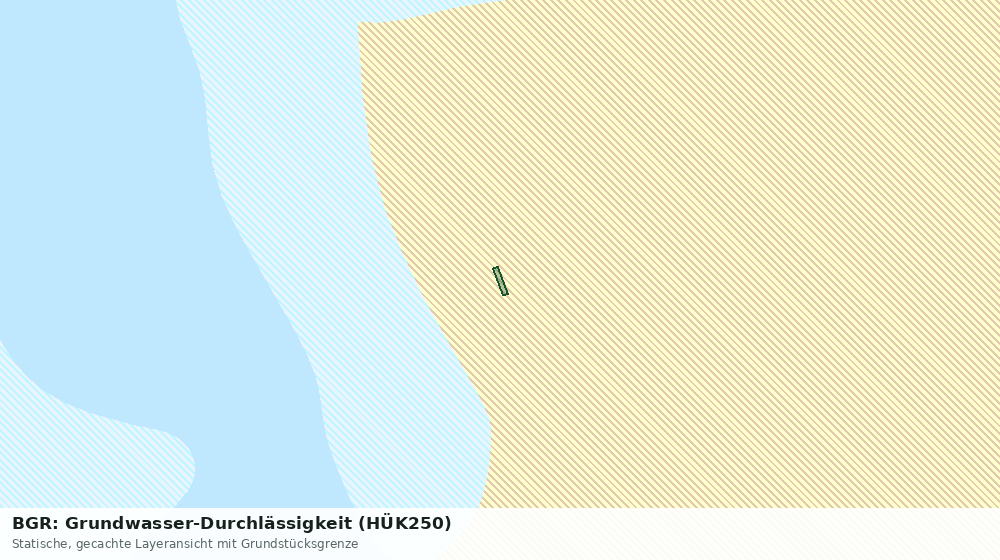 Statische Kartenansicht: BGR: Grundwasser-Durchlässigkeit (HÜK250)