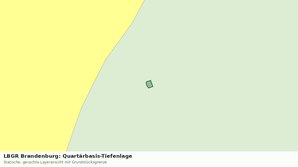 Statische Kartenansicht: LBGR Brandenburg: Quartärbasis-Tiefenlage