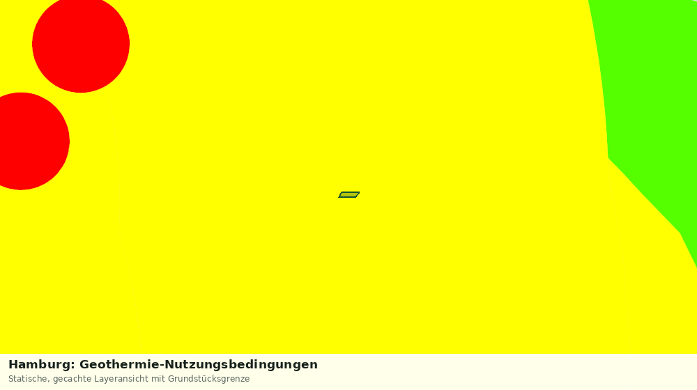 Statische Kartenansicht: Hamburg: Geothermie-Nutzungsbedingungen