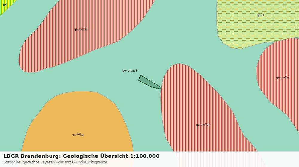 Statische Kartenansicht: LBGR Brandenburg: Geologische Übersicht 1:100.000