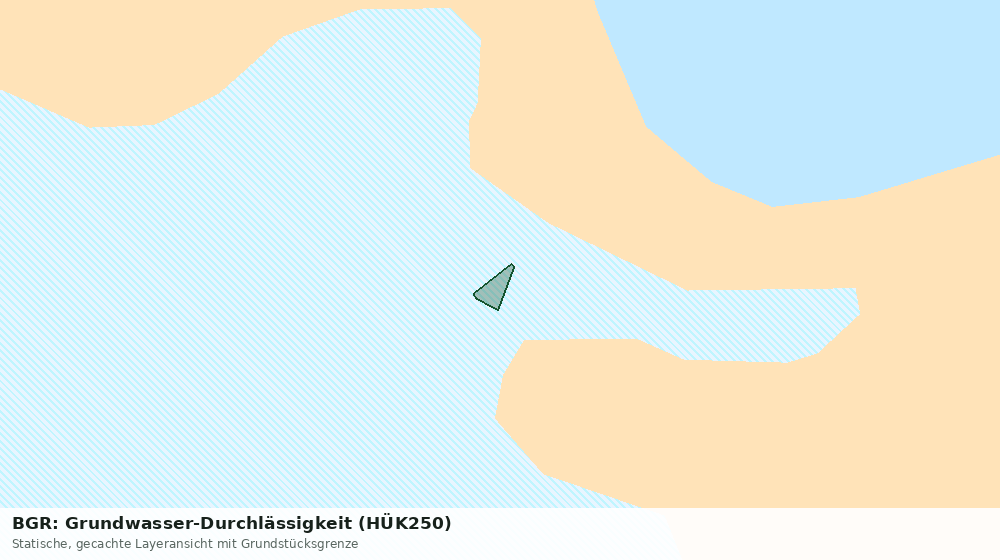 Statische Kartenansicht: BGR: Grundwasser-Durchlässigkeit (HÜK250)