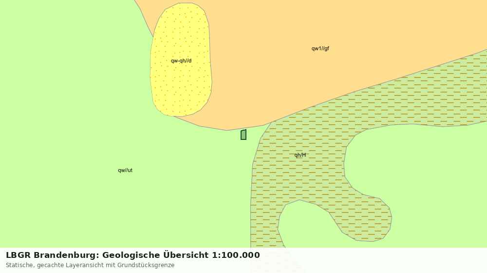 Statische Kartenansicht: LBGR Brandenburg: Geologische Übersicht 1:100.000