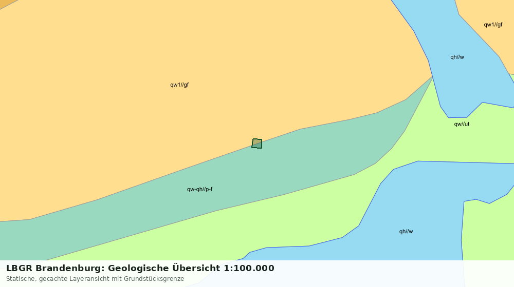 Statische Kartenansicht: LBGR Brandenburg: Geologische Übersicht 1:100.000