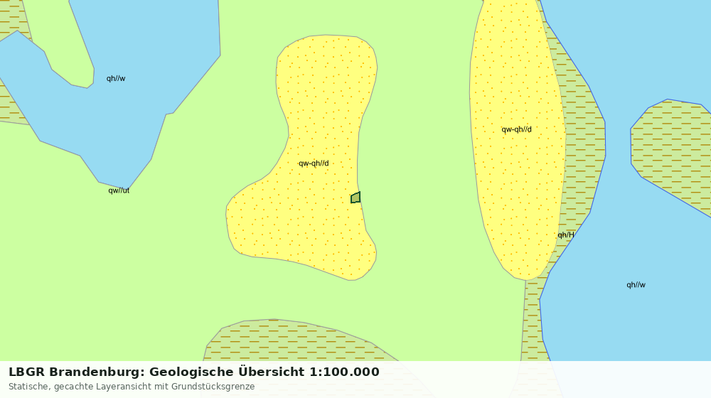 Statische Kartenansicht: LBGR Brandenburg: Geologische Übersicht 1:100.000