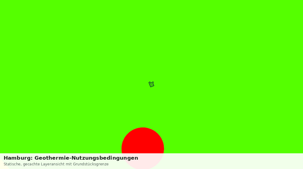 Statische Kartenansicht: Hamburg: Geothermie-Nutzungsbedingungen