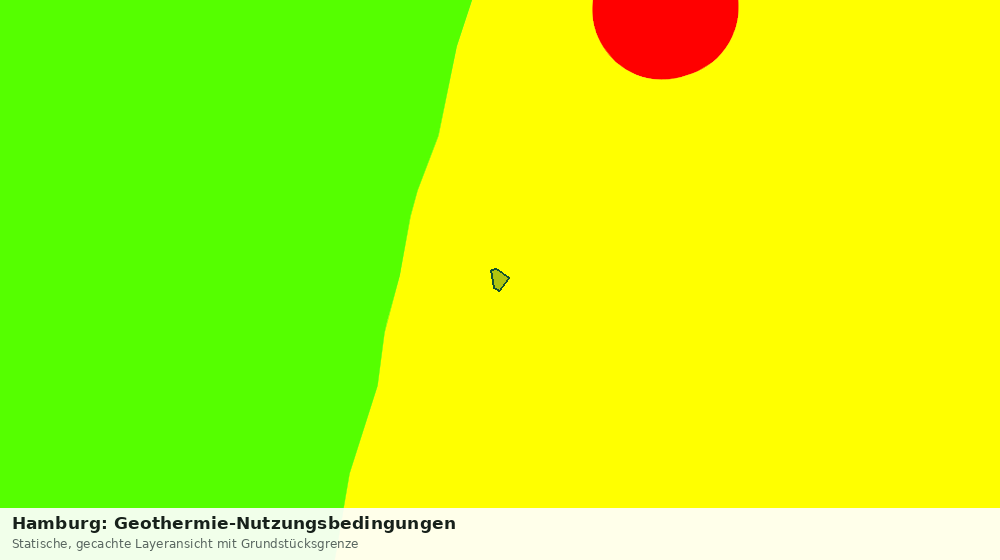 Statische Kartenansicht: Hamburg: Geothermie-Nutzungsbedingungen