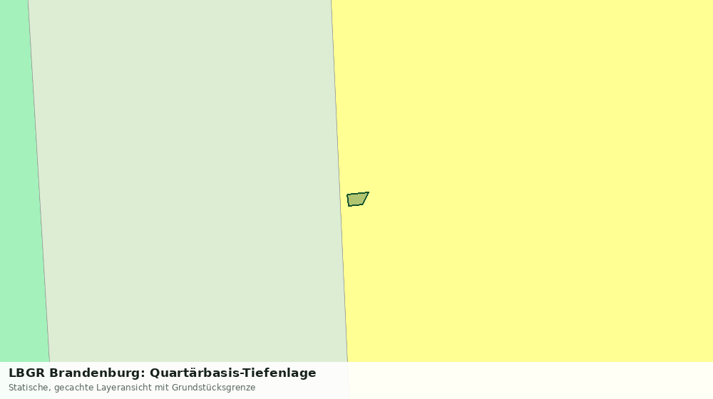 Statische Kartenansicht: LBGR Brandenburg: Quartärbasis-Tiefenlage