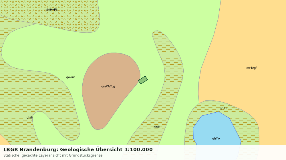 Statische Kartenansicht: LBGR Brandenburg: Geologische Übersicht 1:100.000