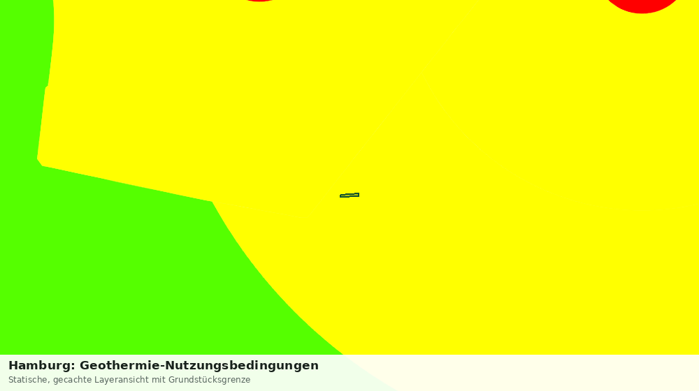 Statische Kartenansicht: Hamburg: Geothermie-Nutzungsbedingungen