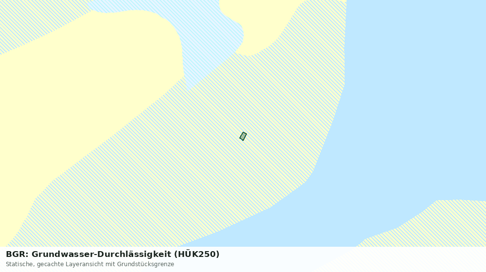 Statische Kartenansicht: BGR: Grundwasser-Durchlässigkeit (HÜK250)