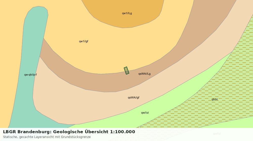 Statische Kartenansicht: LBGR Brandenburg: Geologische Übersicht 1:100.000