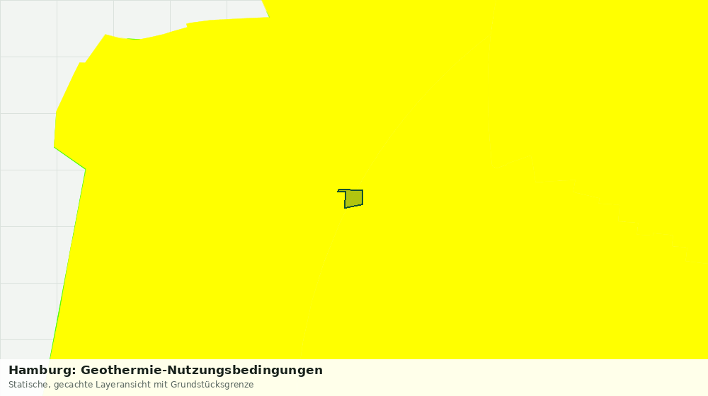 Statische Kartenansicht: Hamburg: Geothermie-Nutzungsbedingungen