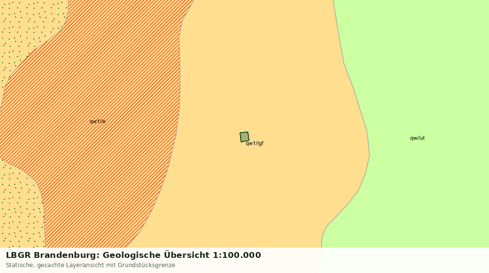 Statische Kartenansicht: LBGR Brandenburg: Geologische Übersicht 1:100.000