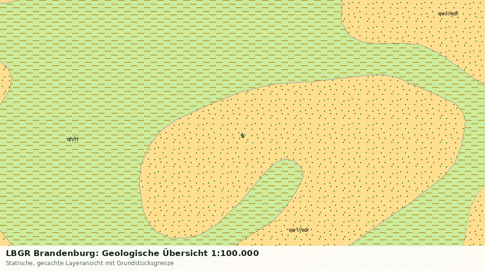 Statische Kartenansicht: LBGR Brandenburg: Geologische Übersicht 1:100.000