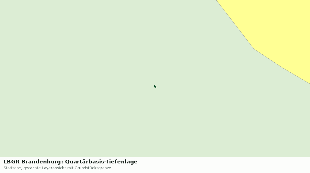 Statische Kartenansicht: LBGR Brandenburg: Quartärbasis-Tiefenlage