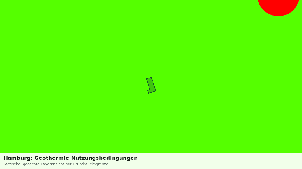 Statische Kartenansicht: Hamburg: Geothermie-Nutzungsbedingungen