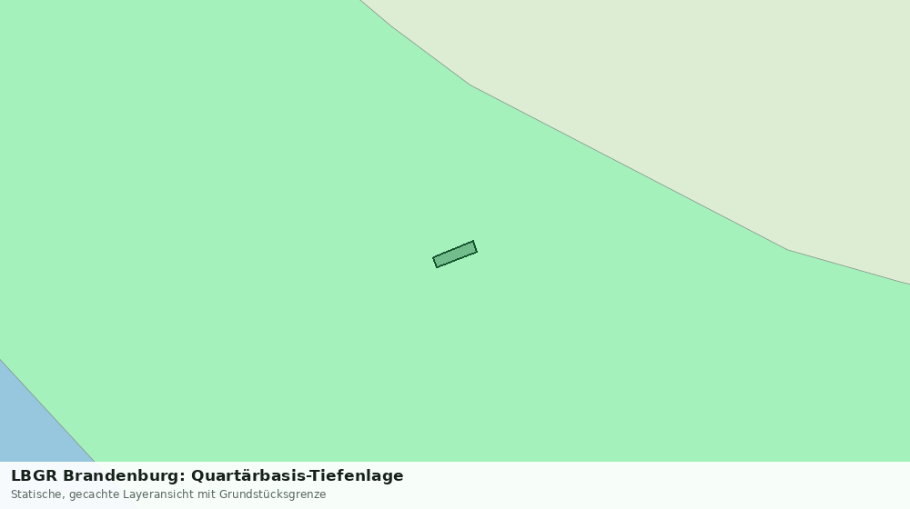 Statische Kartenansicht: LBGR Brandenburg: Quartärbasis-Tiefenlage