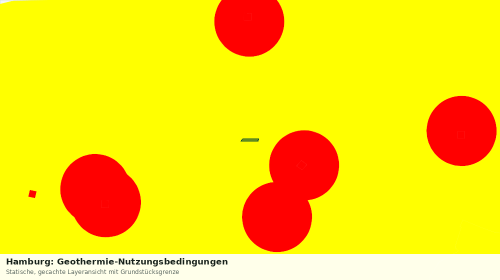 Statische Kartenansicht: Hamburg: Geothermie-Nutzungsbedingungen