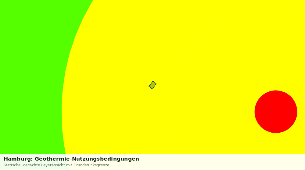 Statische Kartenansicht: Hamburg: Geothermie-Nutzungsbedingungen