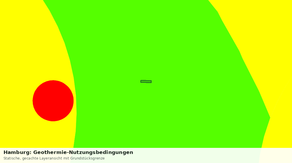Statische Kartenansicht: Hamburg: Geothermie-Nutzungsbedingungen