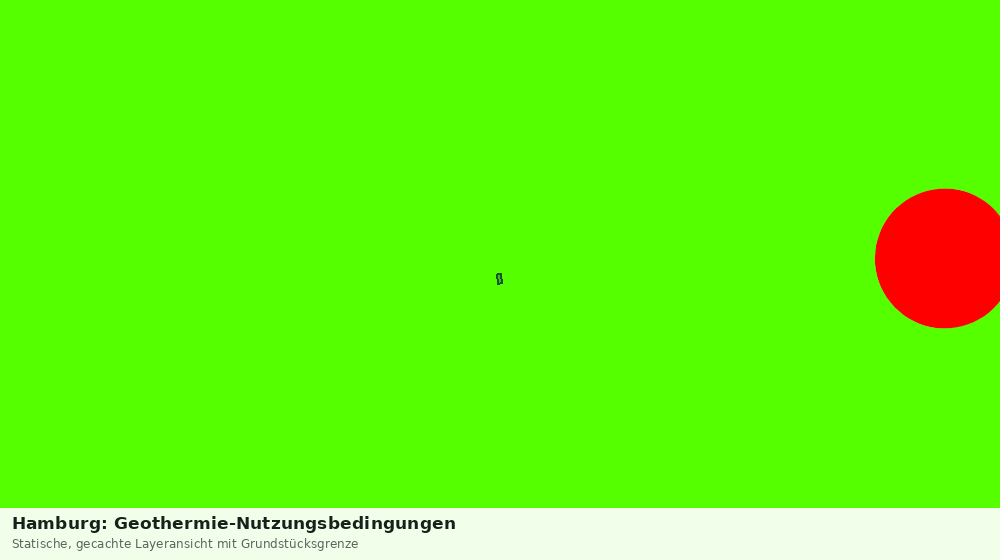 Statische Kartenansicht: Hamburg: Geothermie-Nutzungsbedingungen