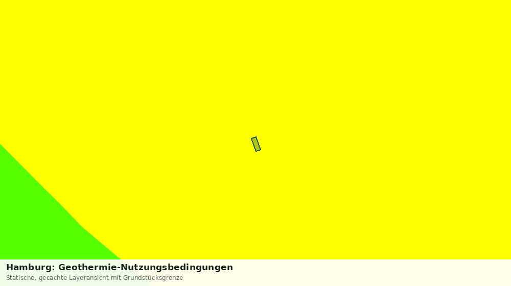 Statische Kartenansicht: Hamburg: Geothermie-Nutzungsbedingungen
