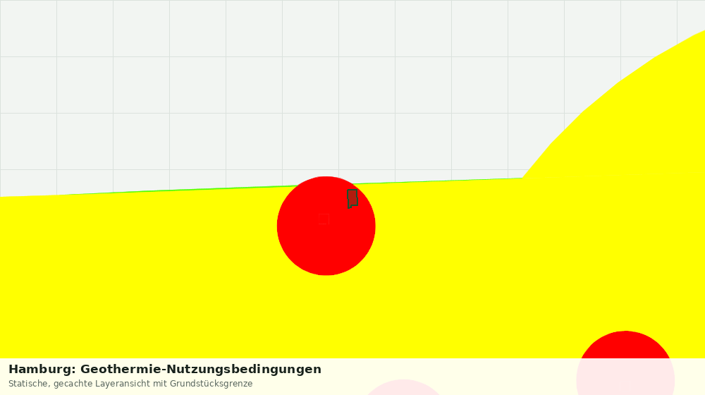 Statische Kartenansicht: Hamburg: Geothermie-Nutzungsbedingungen