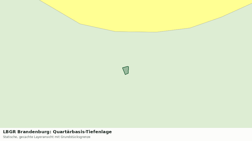 Statische Kartenansicht: LBGR Brandenburg: Quartärbasis-Tiefenlage