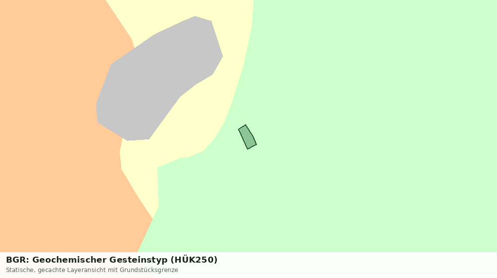 Statische Kartenansicht: BGR: Geochemischer Gesteinstyp (HÜK250)
