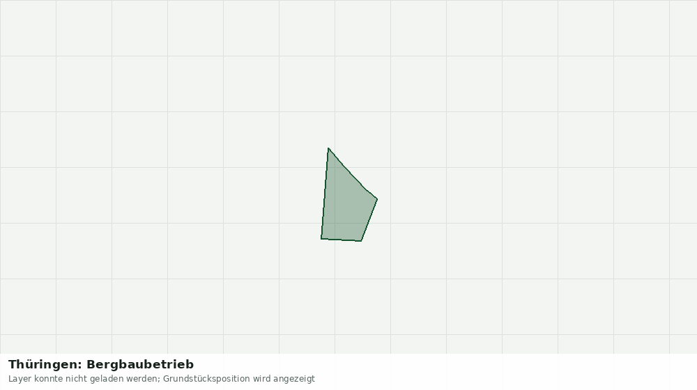 Statische Kartenansicht: Thüringen: Bergbaubetrieb
