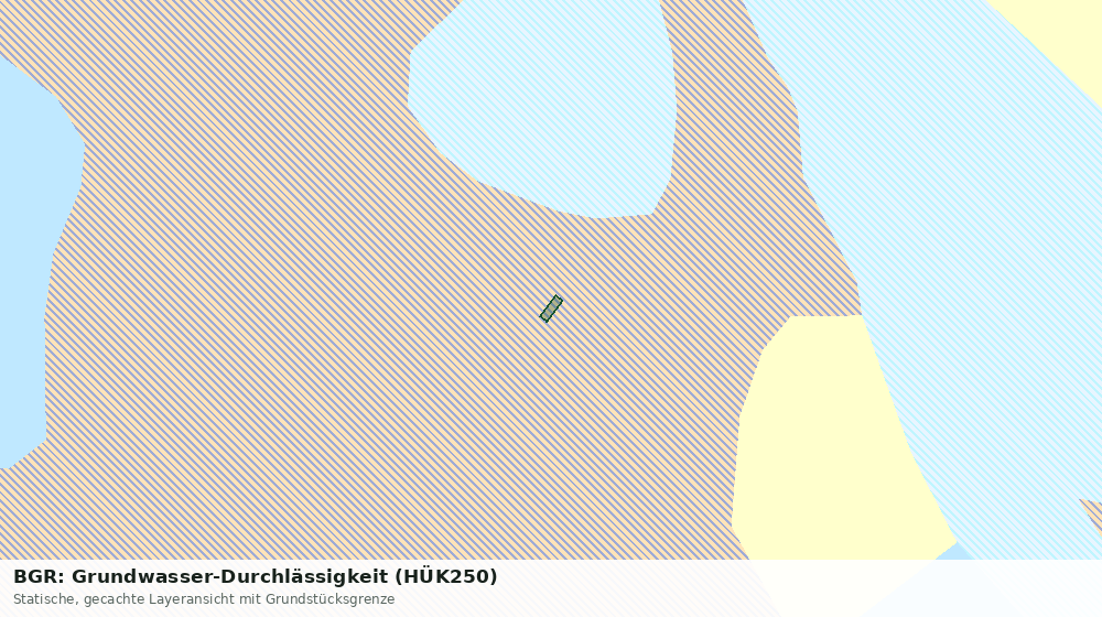 Statische Kartenansicht: BGR: Grundwasser-Durchlässigkeit (HÜK250)