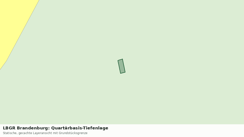 Statische Kartenansicht: LBGR Brandenburg: Quartärbasis-Tiefenlage
