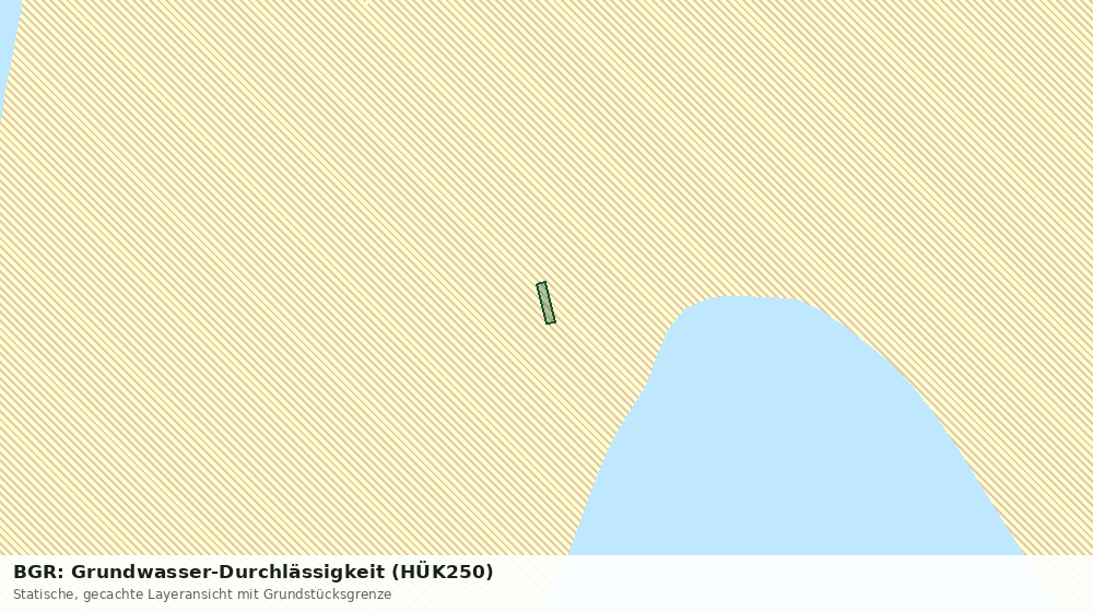 Statische Kartenansicht: BGR: Grundwasser-Durchlässigkeit (HÜK250)