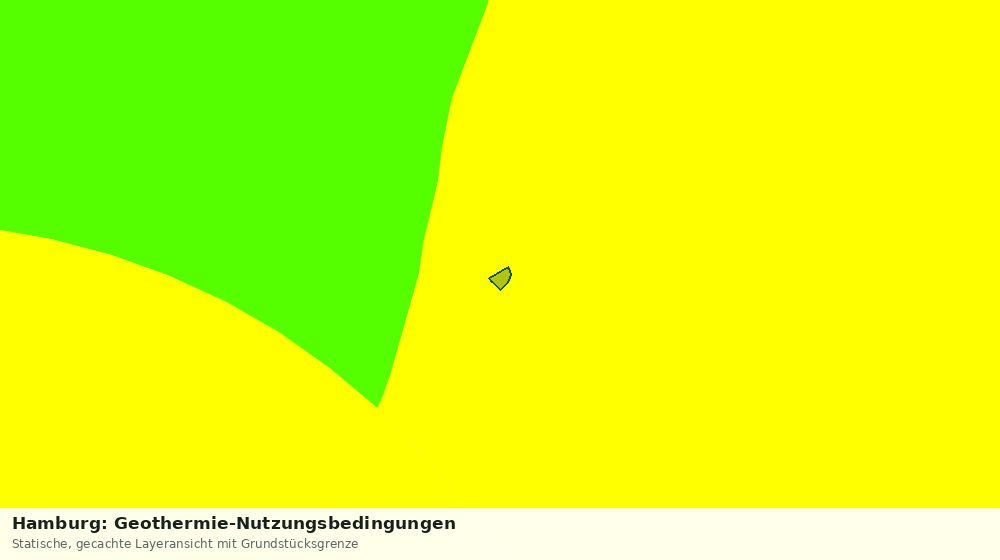 Statische Kartenansicht: Hamburg: Geothermie-Nutzungsbedingungen