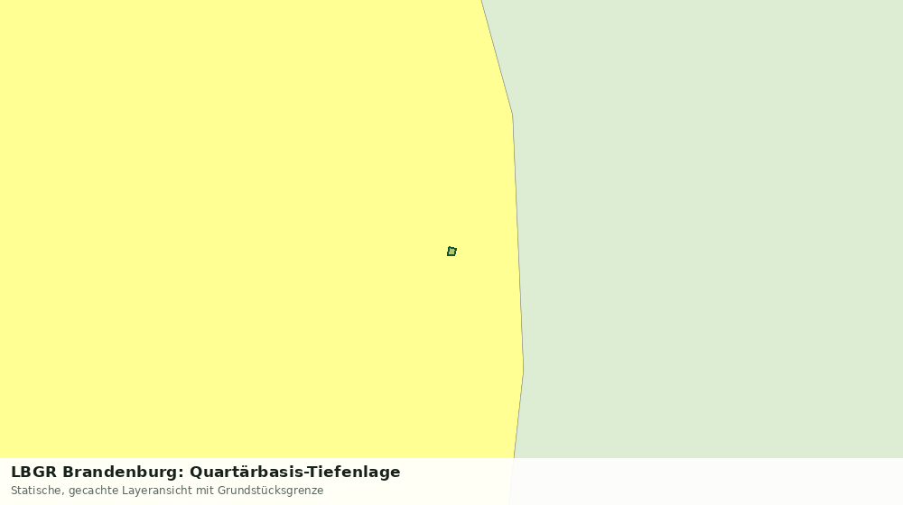 Statische Kartenansicht: LBGR Brandenburg: Quartärbasis-Tiefenlage