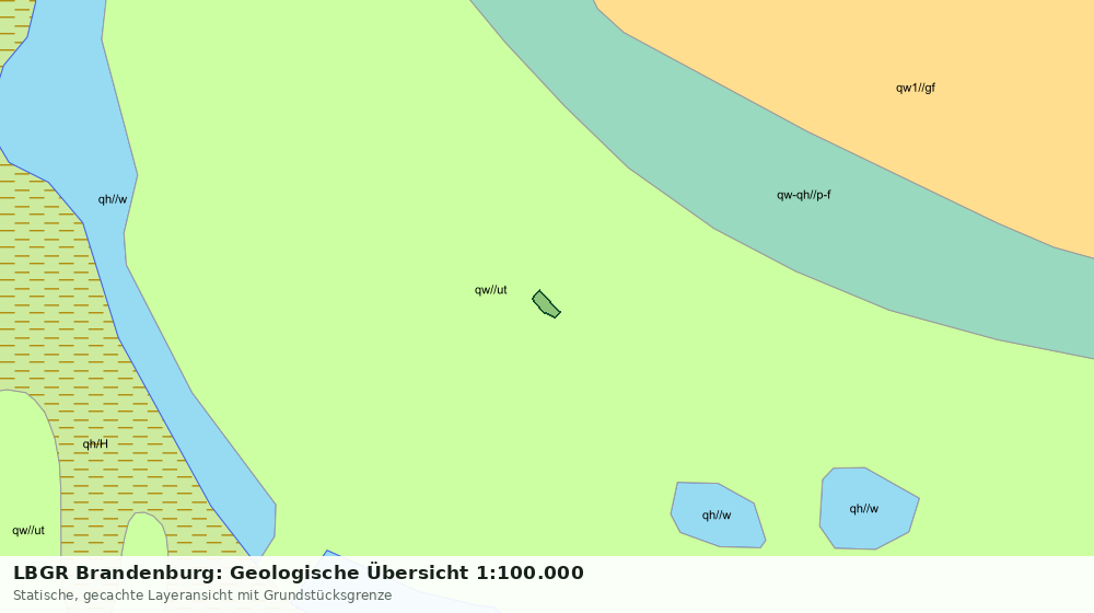 Statische Kartenansicht: LBGR Brandenburg: Geologische Übersicht 1:100.000