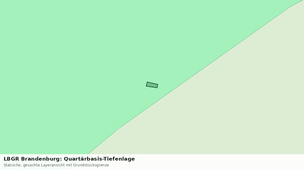 Statische Kartenansicht: LBGR Brandenburg: Quartärbasis-Tiefenlage