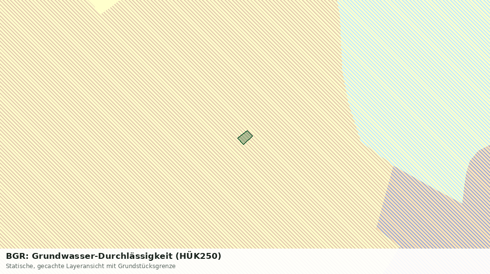 Statische Kartenansicht: BGR: Grundwasser-Durchlässigkeit (HÜK250)
